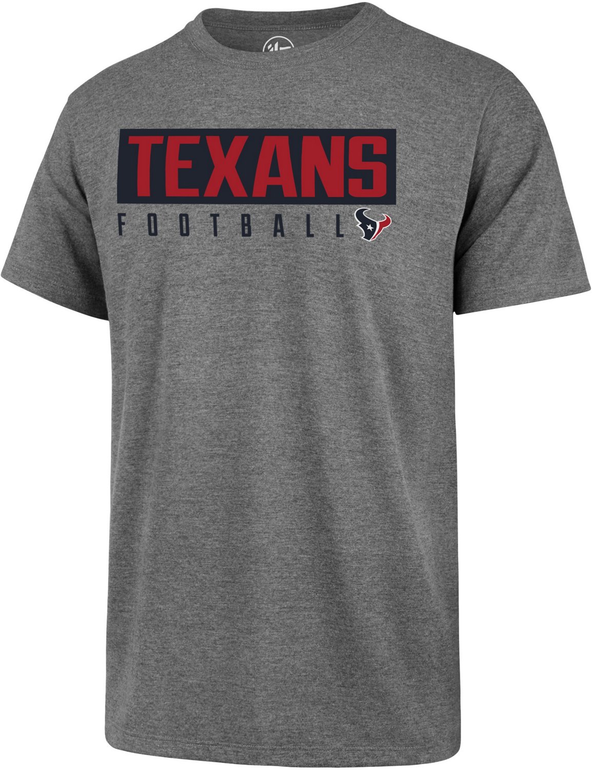 '47 Houston Texans Varsity Arch Super Rival T-Shirt Navy Blue, X-Large - NFL Ss/Ls/Sl/Mck Tees at Academy Sports