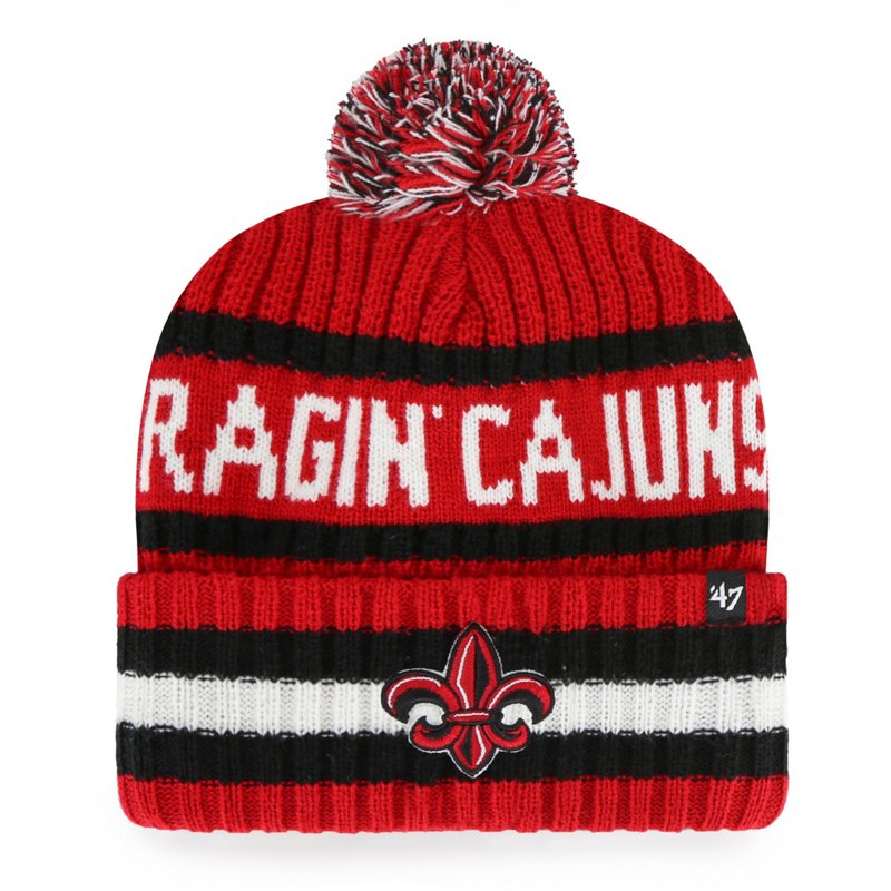 '47 University of Louisiana at Lafayette Adults' Bering Cuff Knit Pom Hat