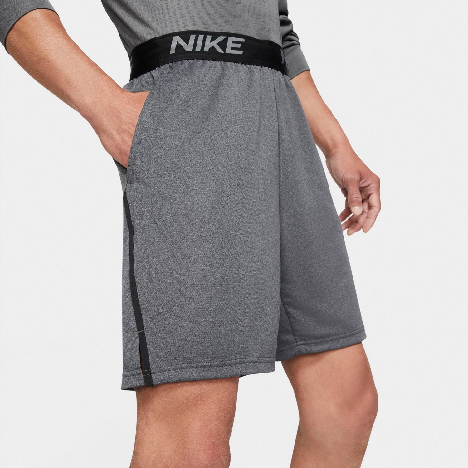 Nike Men's DriFIT Veneer Knit Training Shorts Academy