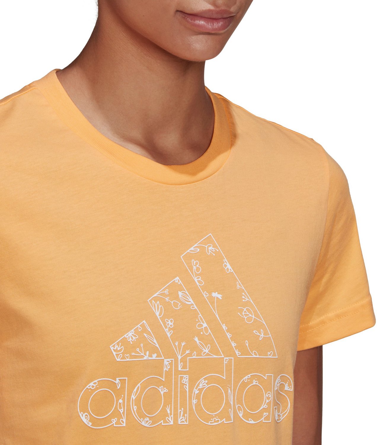 adidas Women's BOS Outlined Floral Graphic T-shirt - view number 5