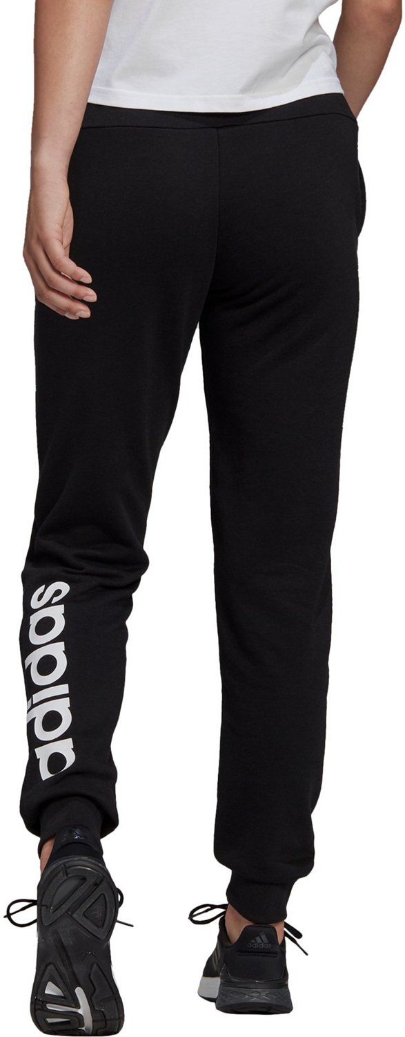 adidas Women's Linear Essentials Slim Tapered Cuffed Jogger Pants Academy