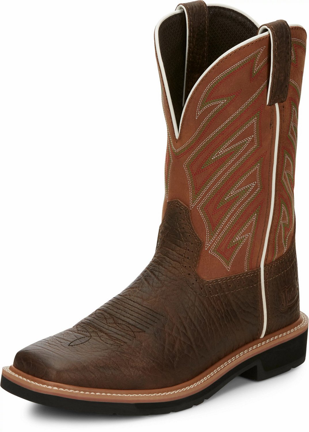 Justin Men's Stampede EH Wellington Rubber Work Boots                                                                            - view number 4