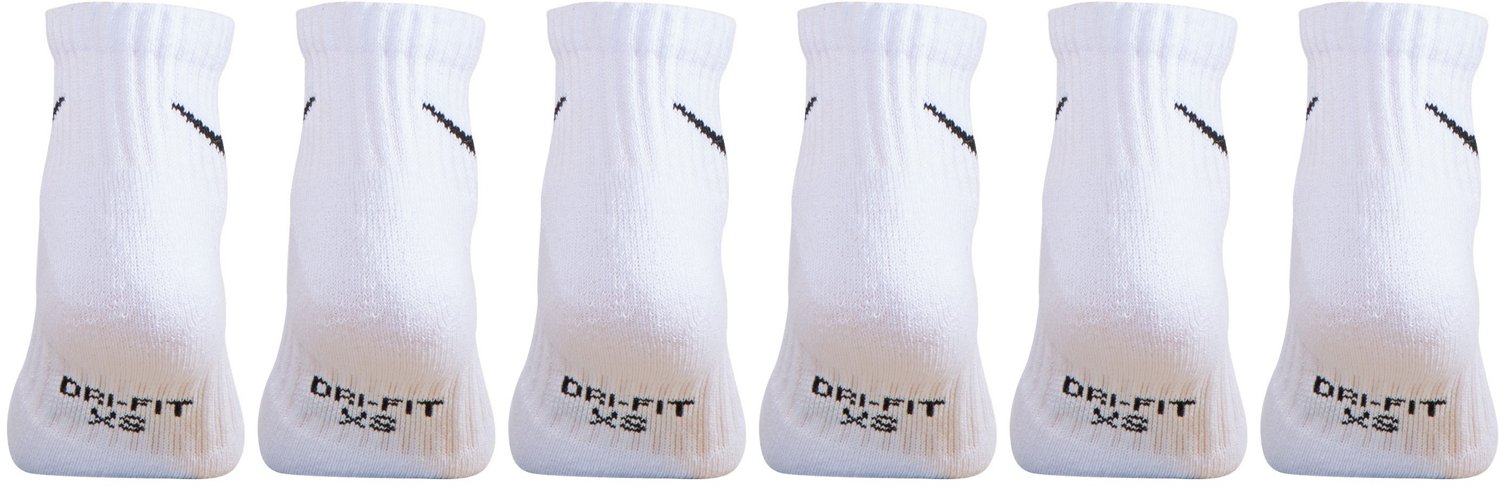 Nike Kids' Dri-FIT Performance Cushioned Quarter Socks 6 Pack                                                                    - view number 2
