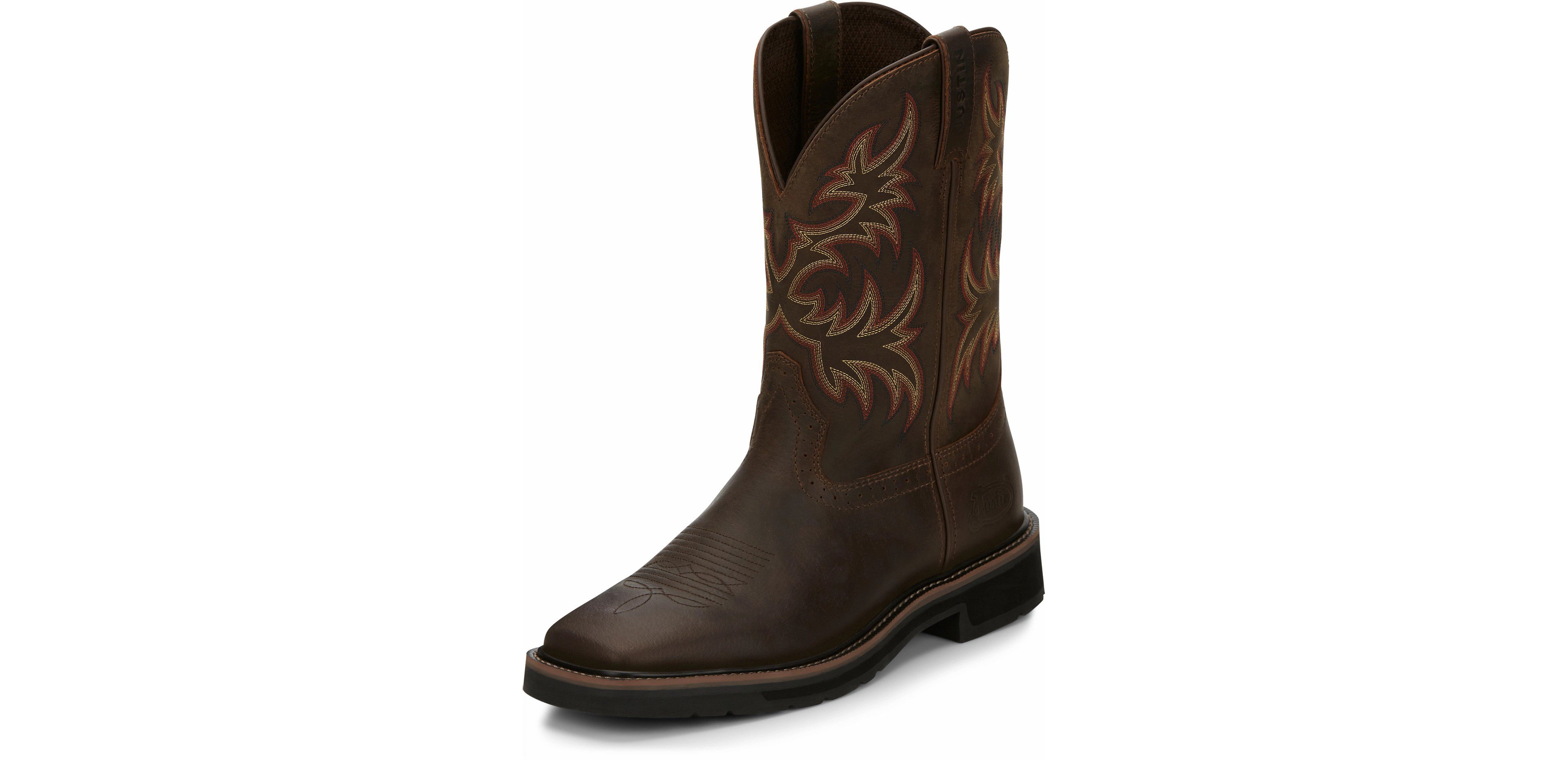 Justin Men's Stampede EH Wellington Leather Work Boots