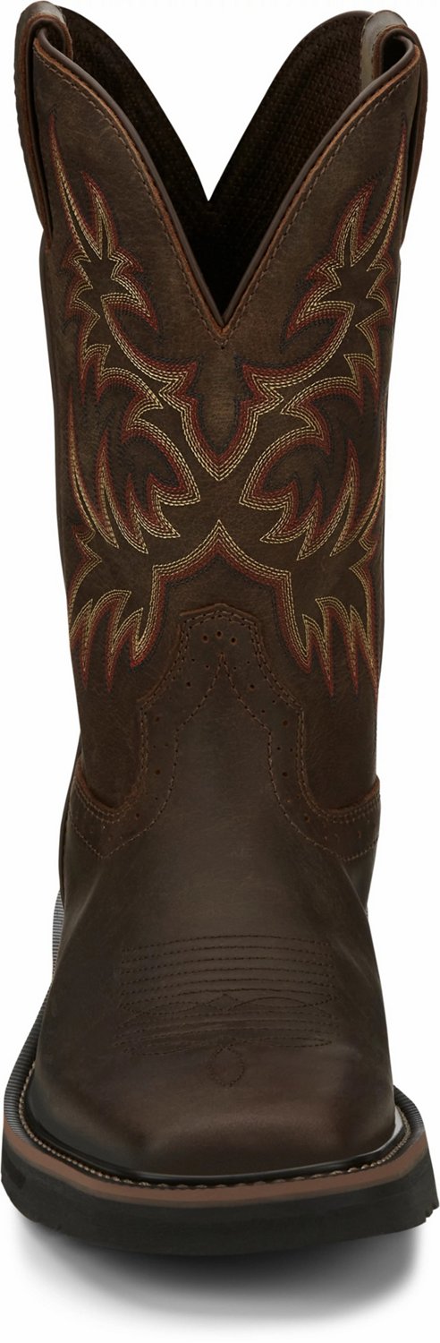 Justin men's original workboots stampede snake boots hotsell