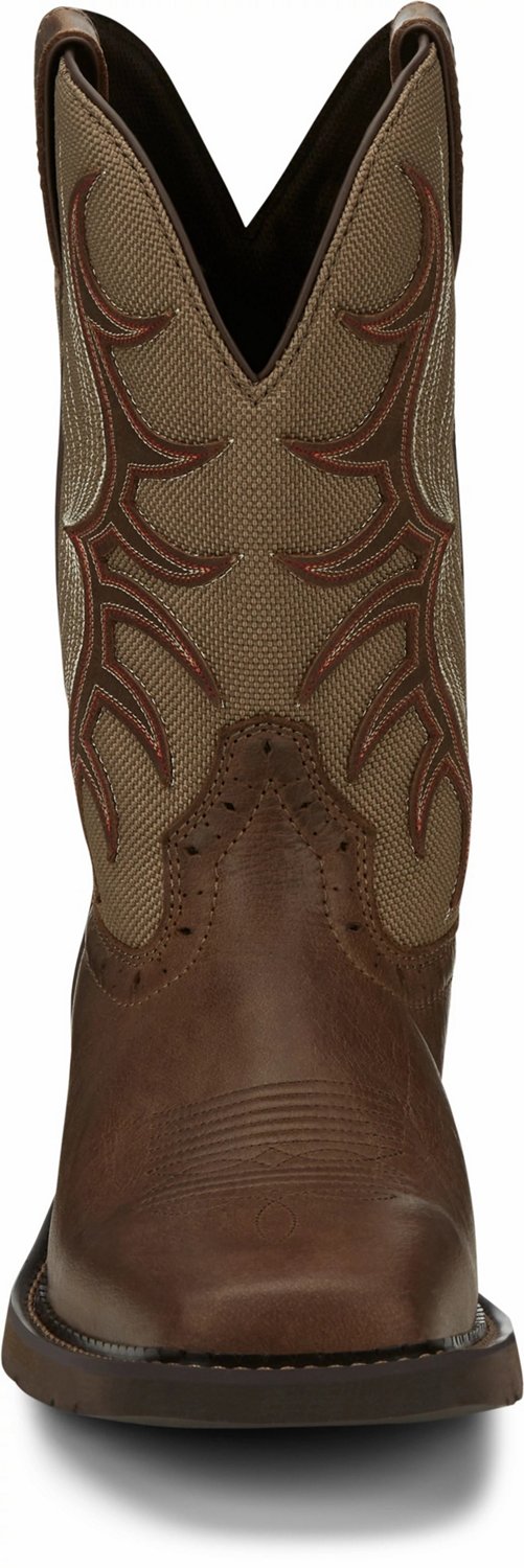 Justin Men's Stampede Waxy Wellington Work Boots                                                                                 - view number 5