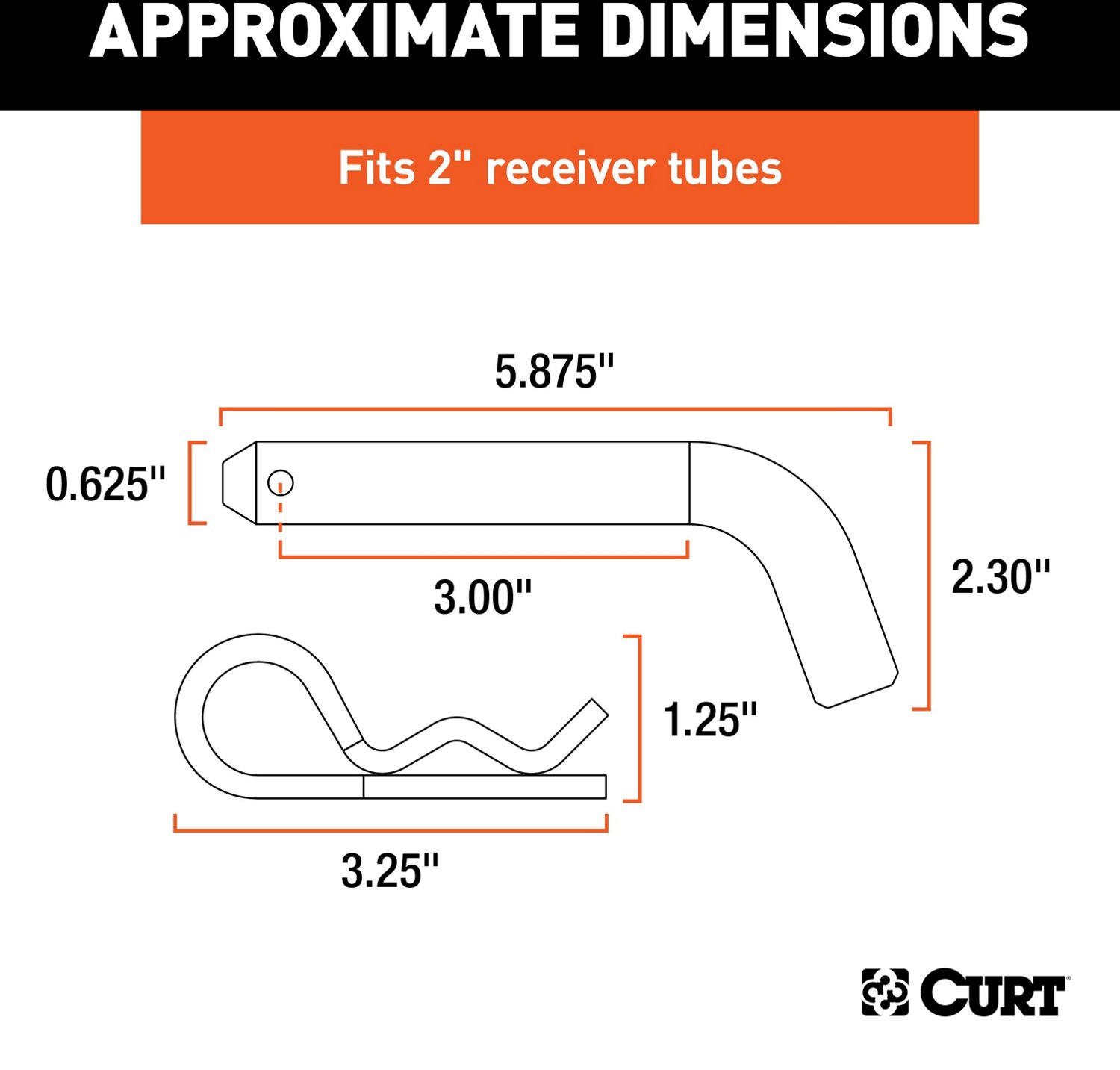 CURT Zinc 5/8 in Hitch Pin                                                                                                       - view number 7