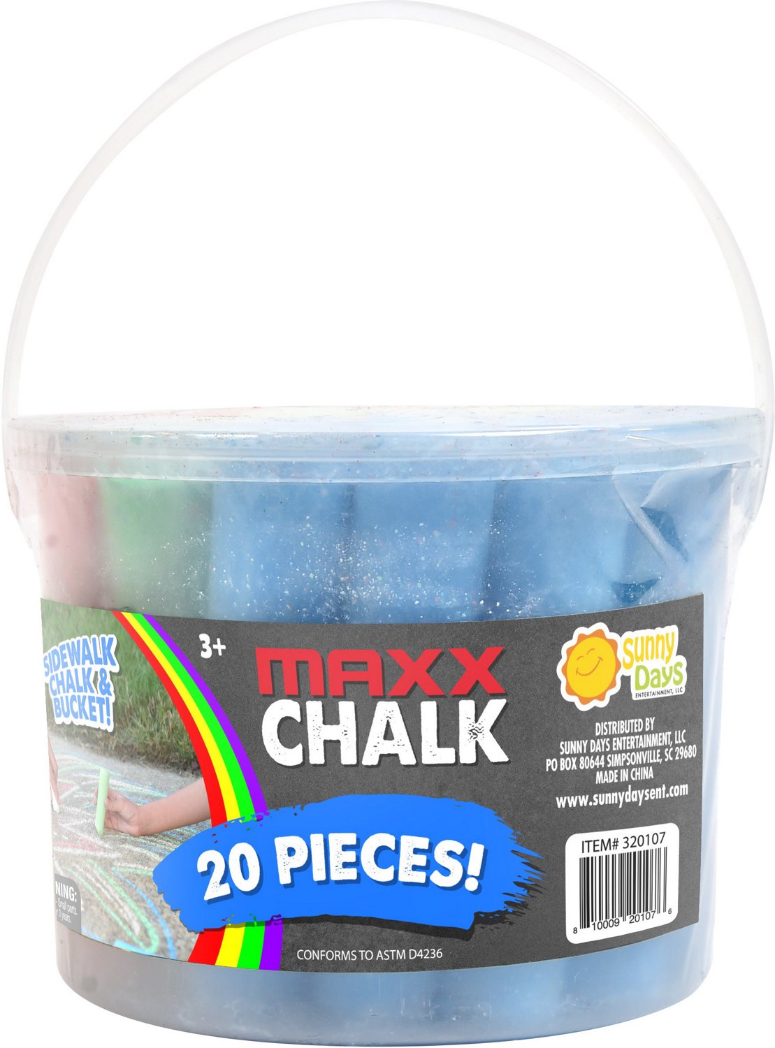 Maxx Chalk Play Bucket 20 Pieces                                                                                                 - view number 2