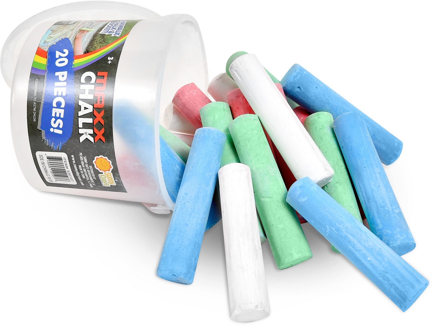 Maxx Chalk Play Bucket 20 Pieces                                                                                                 - view number 3