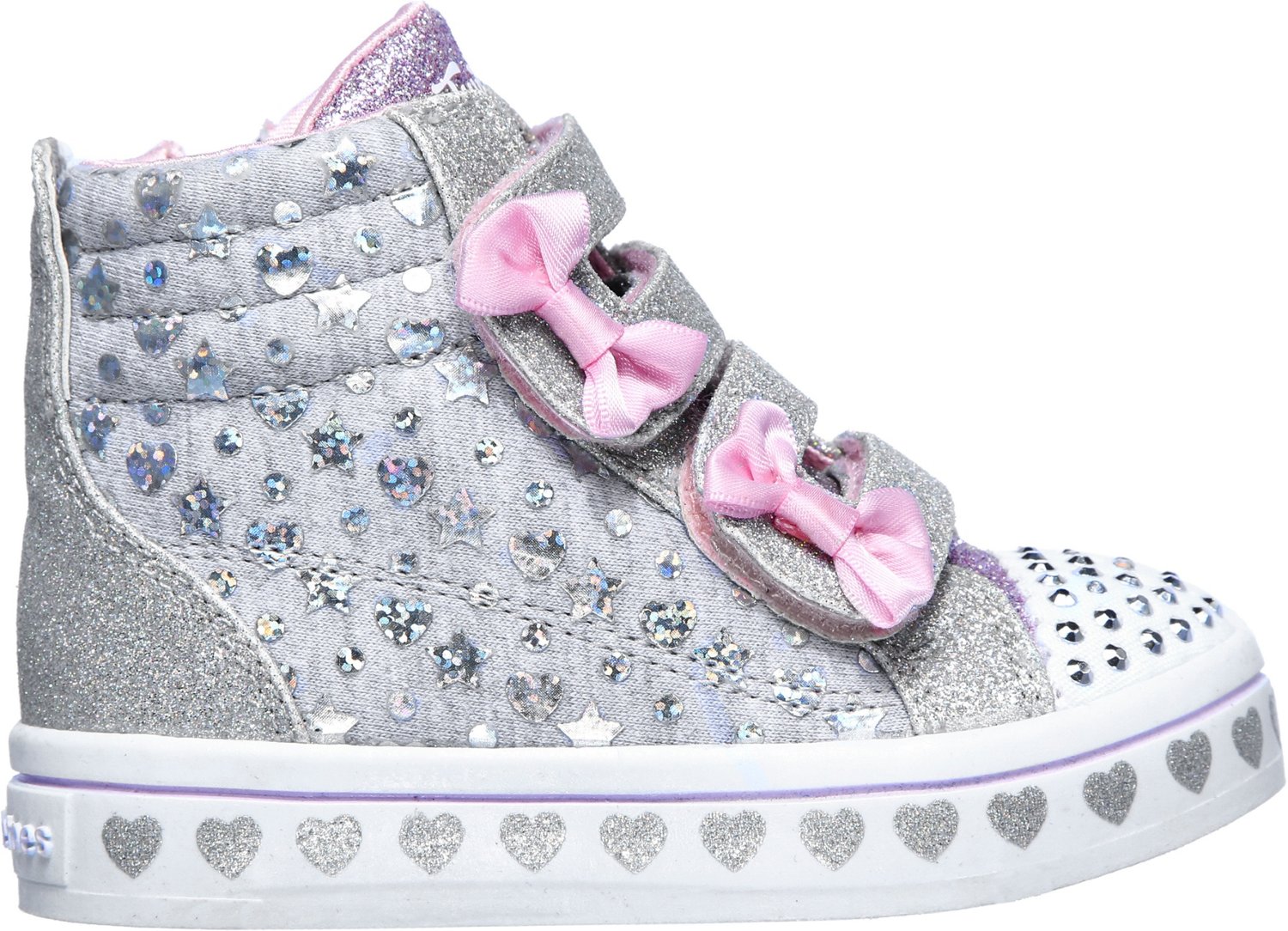 SKECHERS Toddler Girls' Twinkle Toes Twi-Lites Heather & Shine Shoes ...