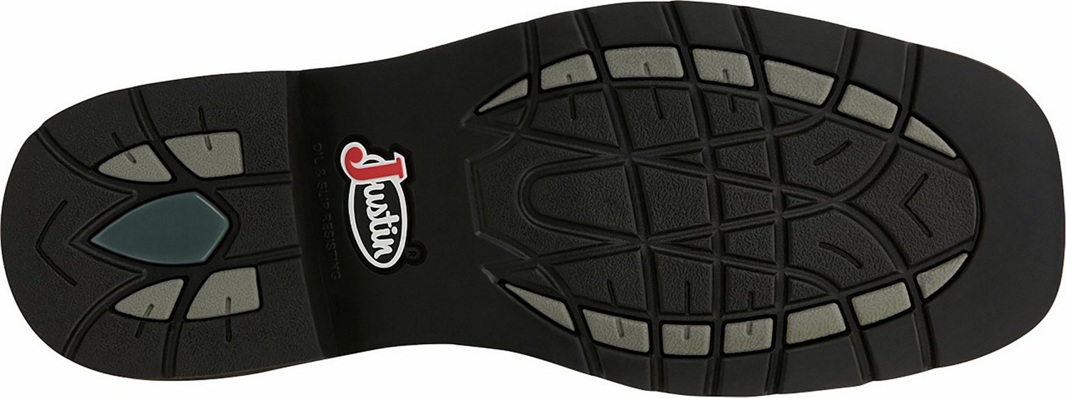 Justin Men's Stampede EH Wellington Rubber Work Boots                                                                            - view number 8