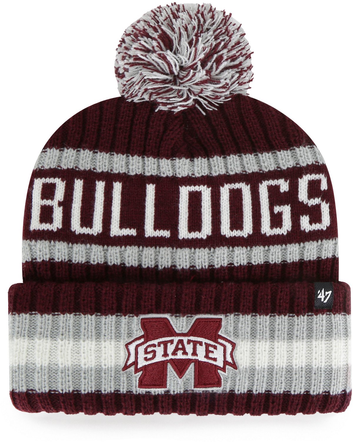 '47 Mississippi State University Bering Cuff Knit Pom Hat
