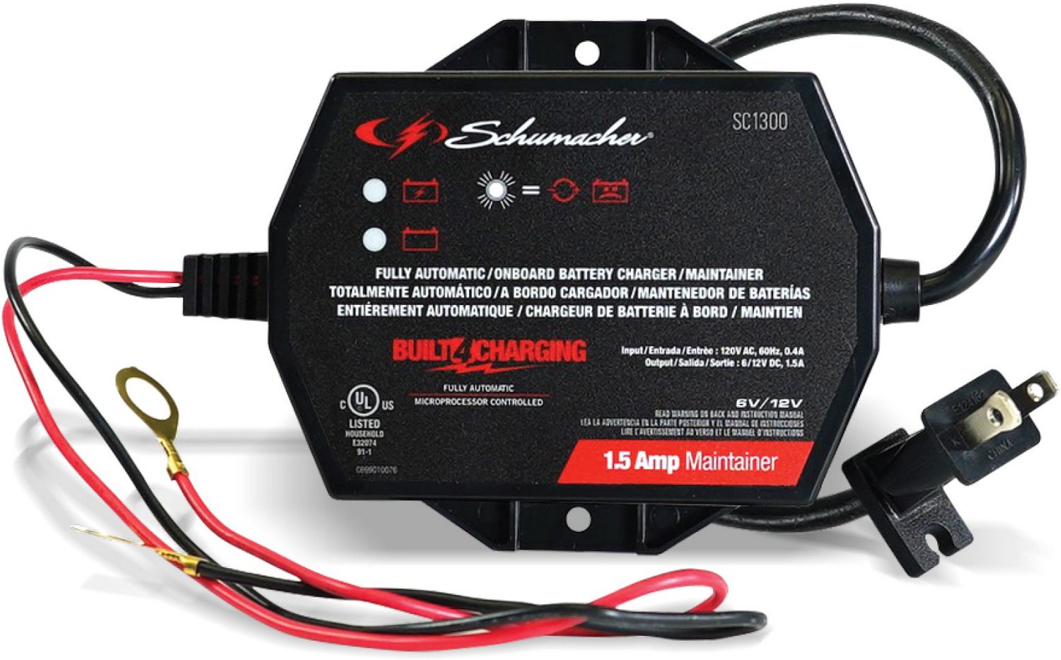 Schumacher Electric SC1300 1.5A 6V/12V Automatic Battery Maintainer                                                              - view number 2
