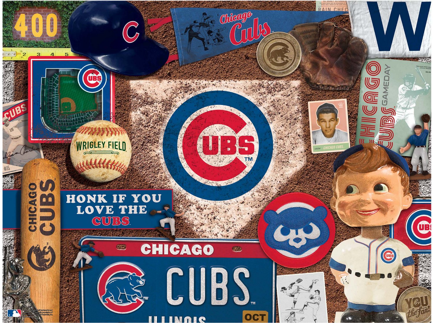 YouTheFan Chicago Cubs Retro Series 500-Piece Puzzle