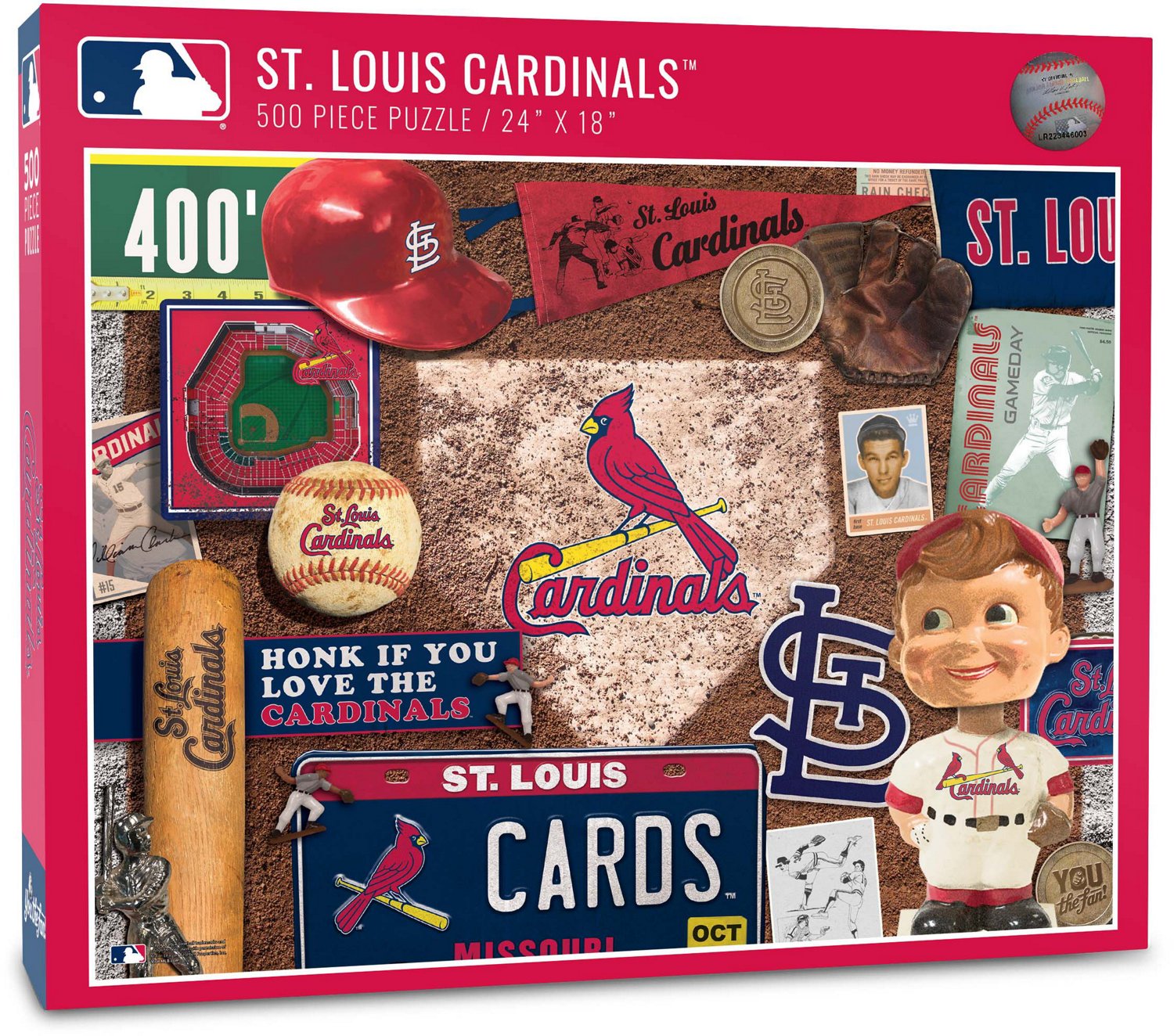 YouTheFan St. Louis Cardinals Retro Series 500Piece Puzzle Academy