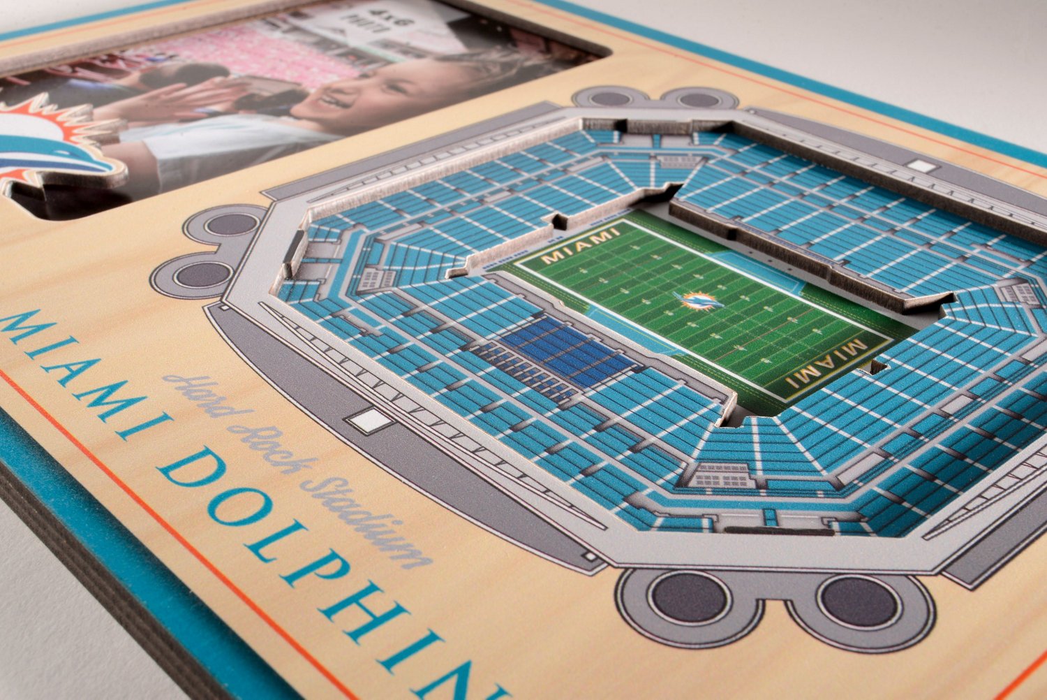 YouTheFan Miami Dolphins 3-D StadiumViews Picture Frame                                                                          - view number 4
