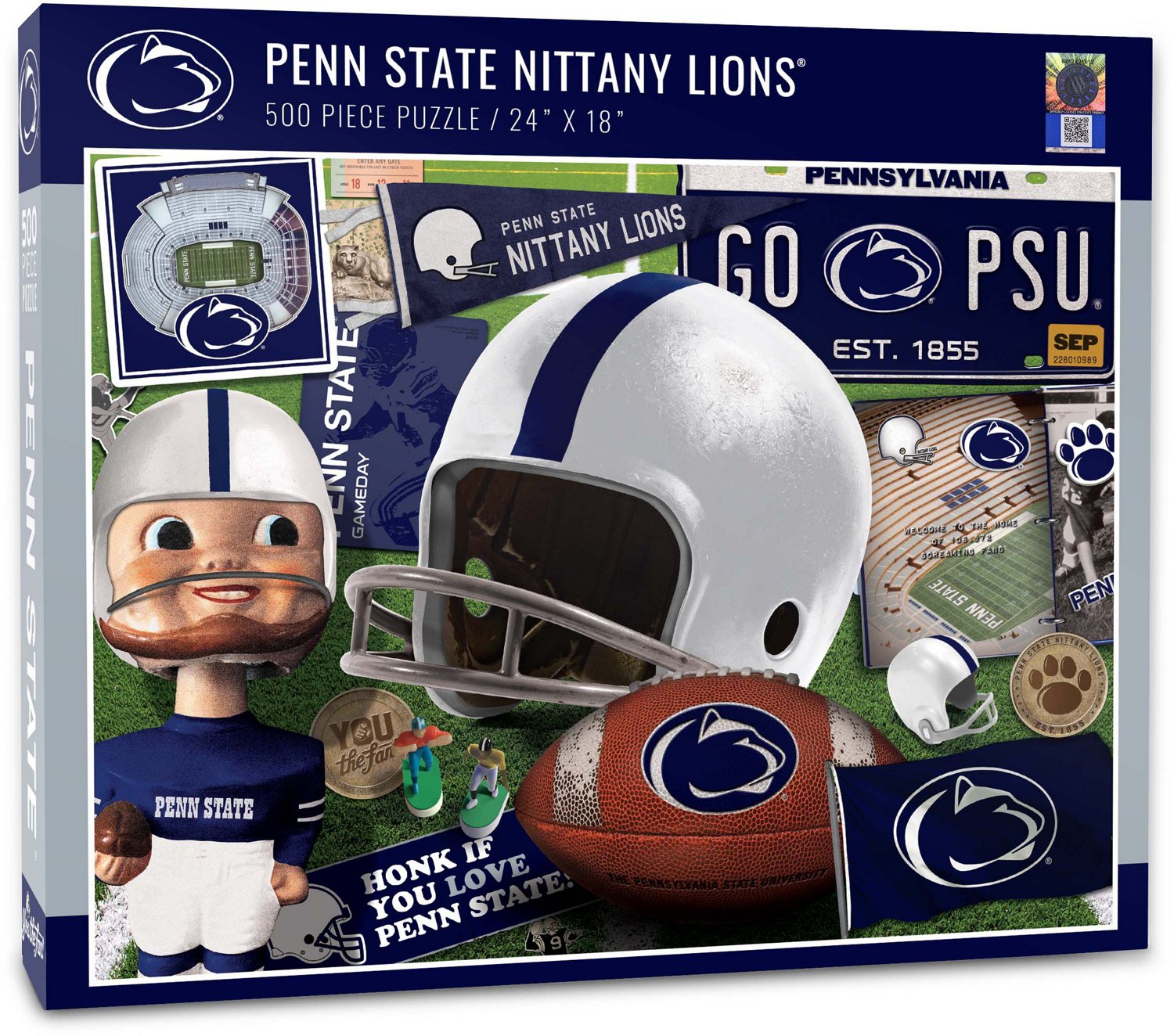 YouTheFan Penn State Retro Series 500-Piece Jigsaw Puzzle