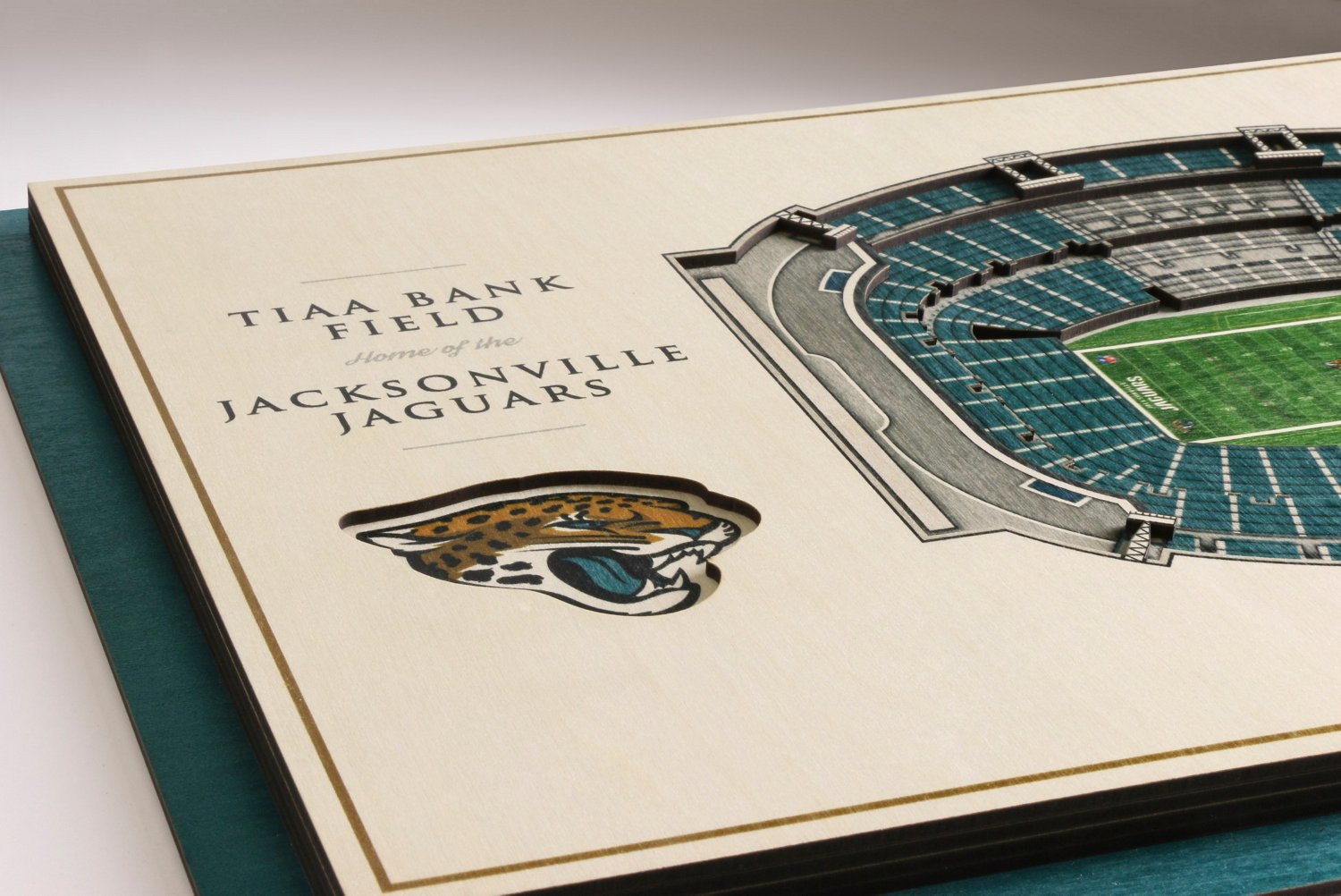 YouTheFan Jacksonville Jaguars 5-Layer StadiumViews 3-D Wall Art                                                                 - view number 2