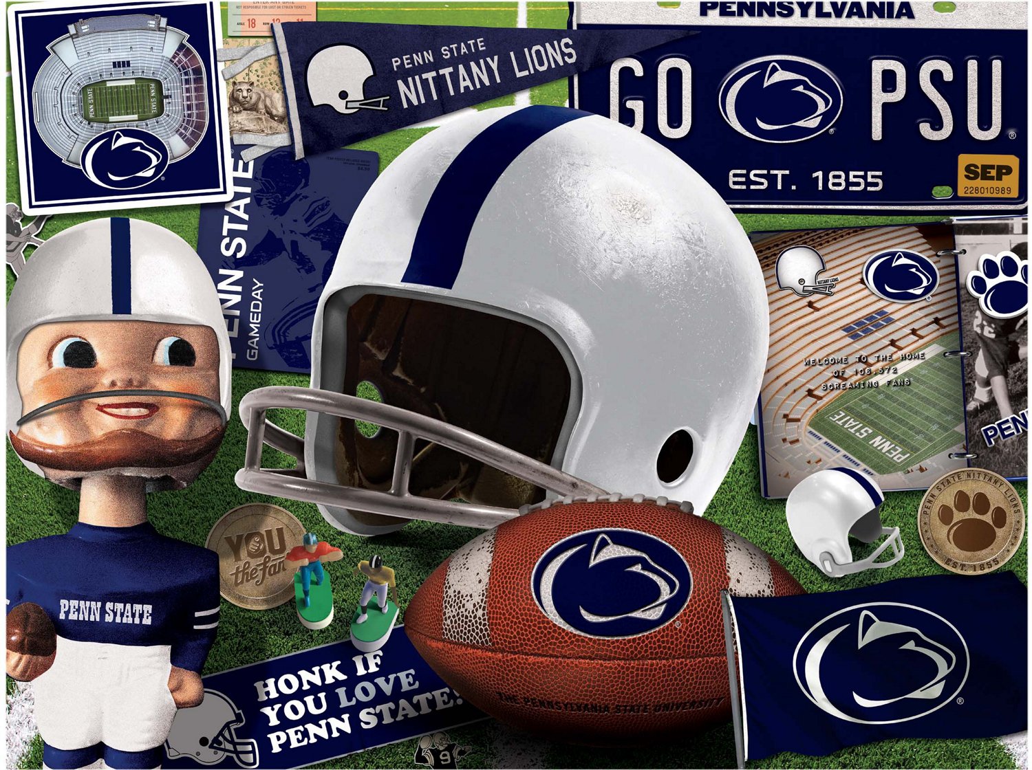 YouTheFan Penn State Retro Series 500-Piece Jigsaw Puzzle