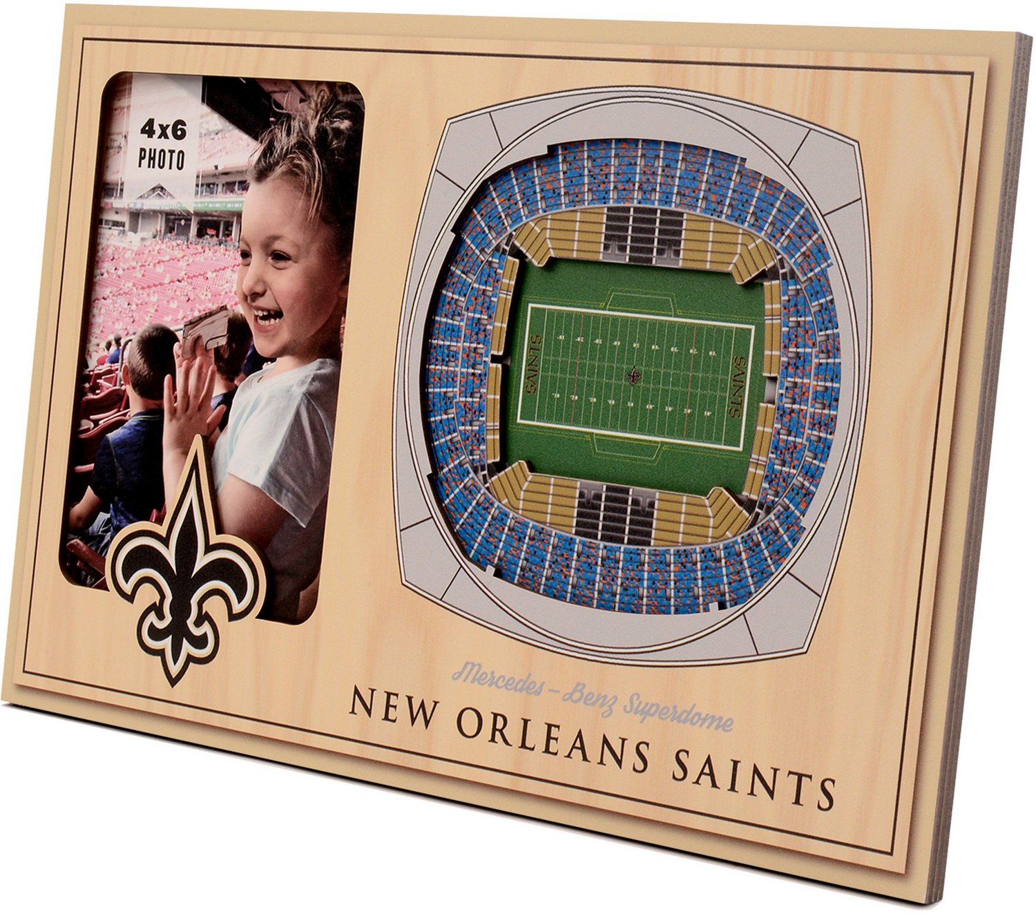 YouTheFan New Orleans Saints 3-D Stadium Views Picture Frame                                                                     - view number 1