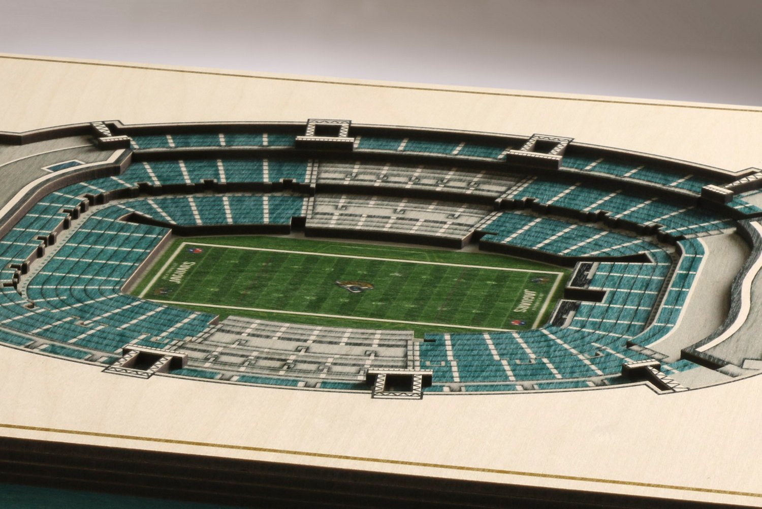 YouTheFan Jacksonville Jaguars 5-Layer StadiumViews 3-D Wall Art                                                                 - view number 3