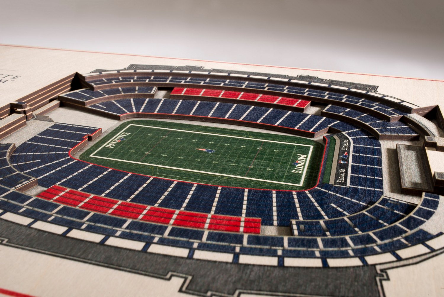 YouTheFan New England Patriots 5-Layer StadiumViews 3-D Wall Art                                                                 - view number 3