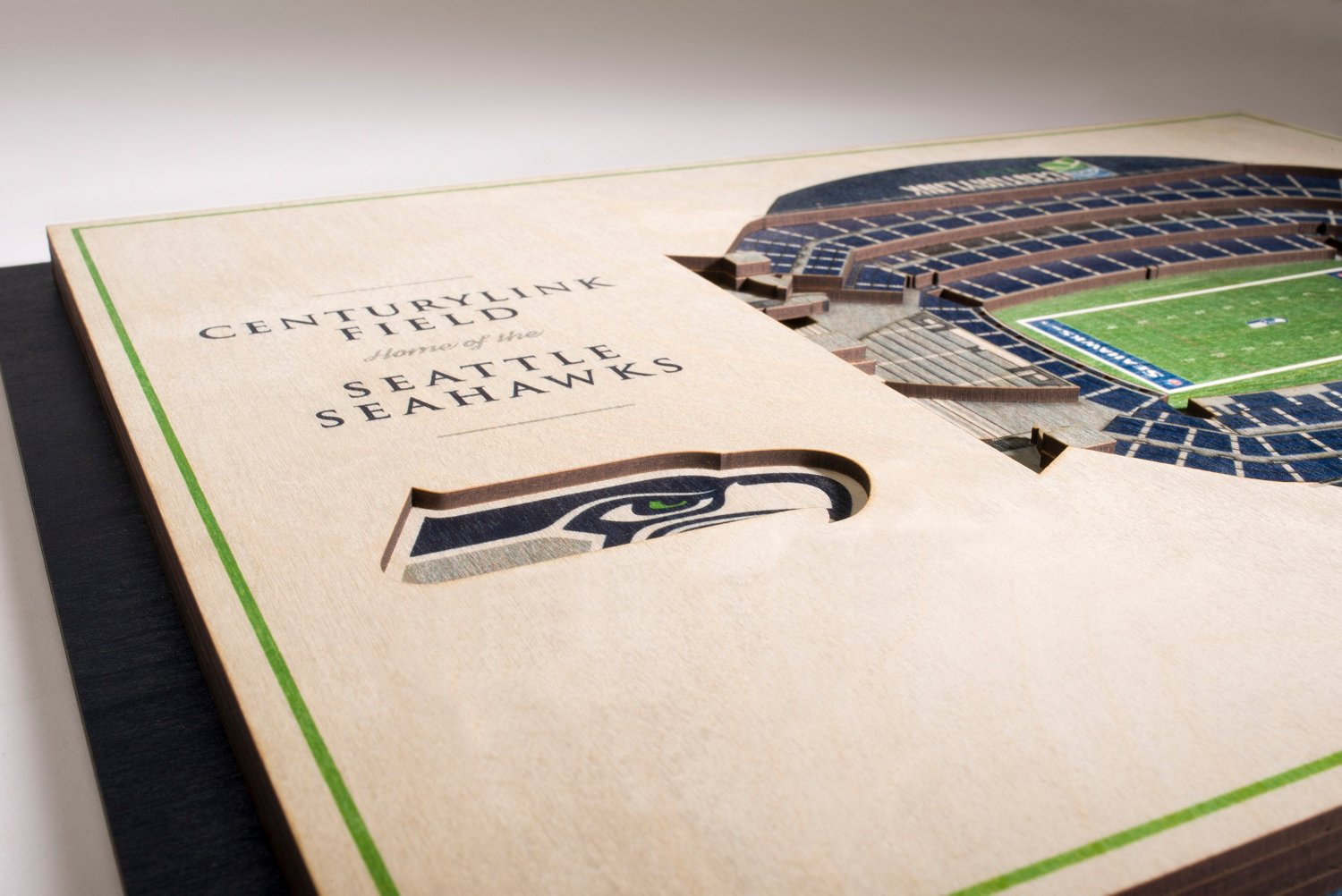 YouTheFan Seattle Seahawks 5-Layer Stadium Views 3-D Wall Art                                                                    - view number 2