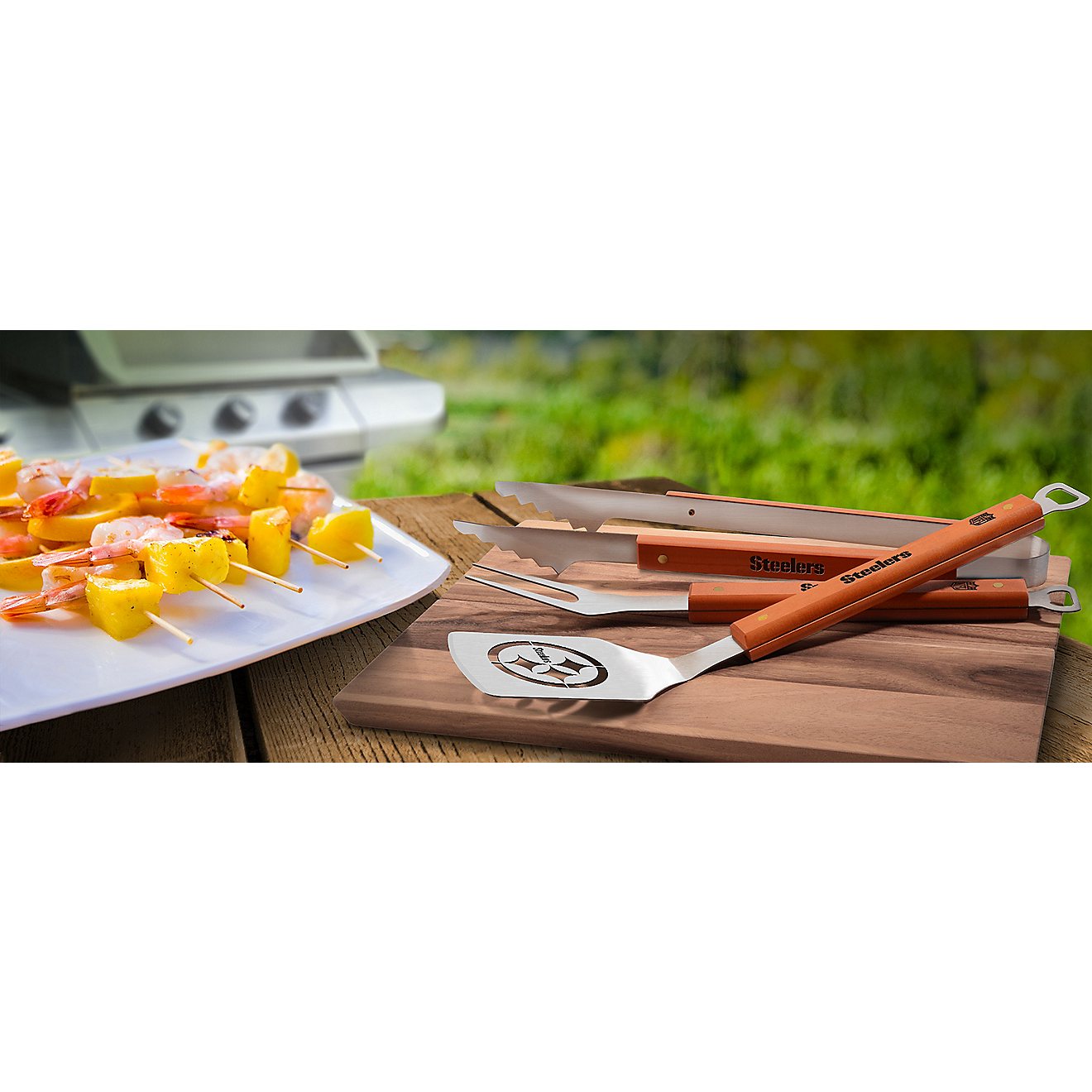 YouTheFan Pittsburgh Steelers Classic 3-Piece BBQ Set                                                                            - view number 3