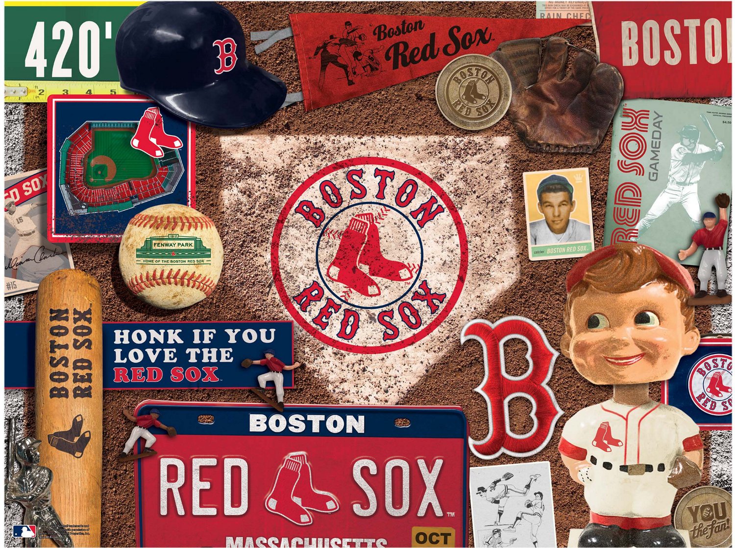 YouTheFan Boston Red Sox Retro Series 500-Piece Jigsaw Puzzle