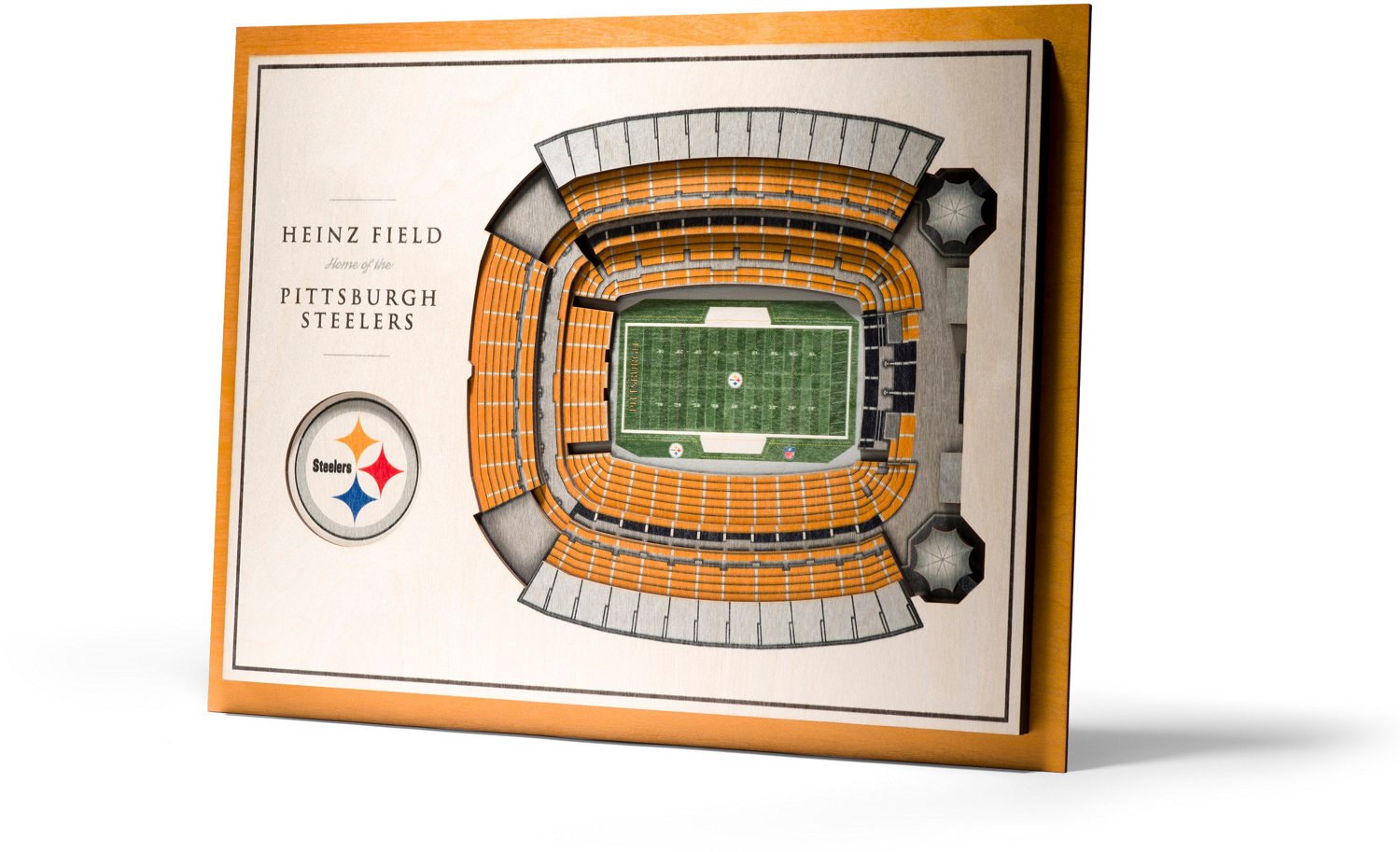 YouTheFan Pittsburgh Steelers 5-Layer Stadium Views 3-D Wall Art                                                                 - view number 1