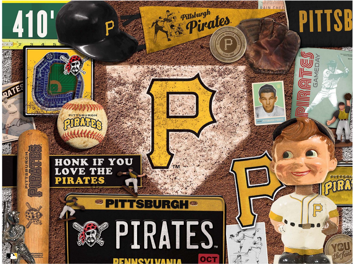 YouTheFan Pittsburgh Pirates Retro Series 500-Piece Jigsaw Puzzle