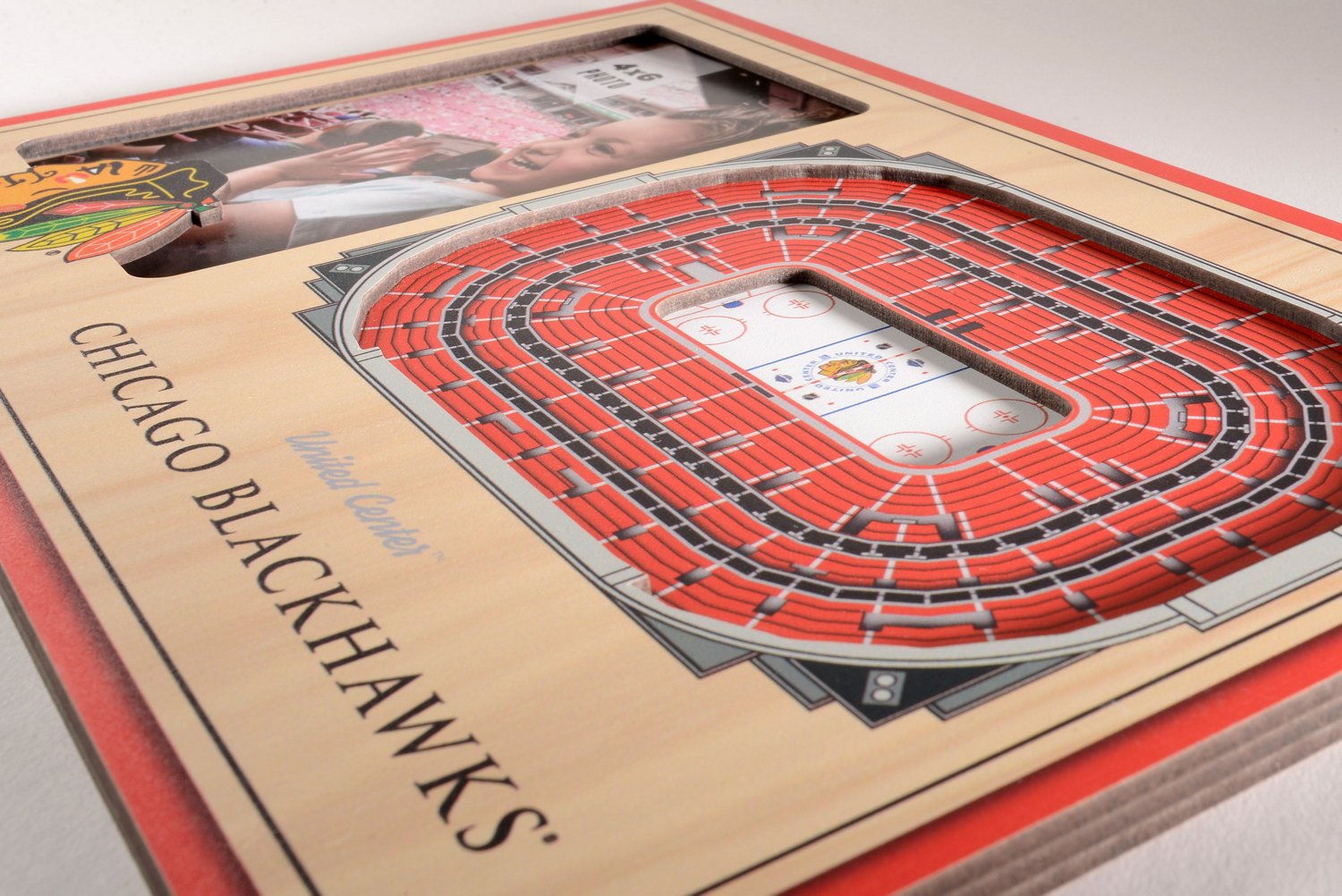 YouTheFan Chicago Blackhawks 3D Stadium Views Picture Frame - view number 4