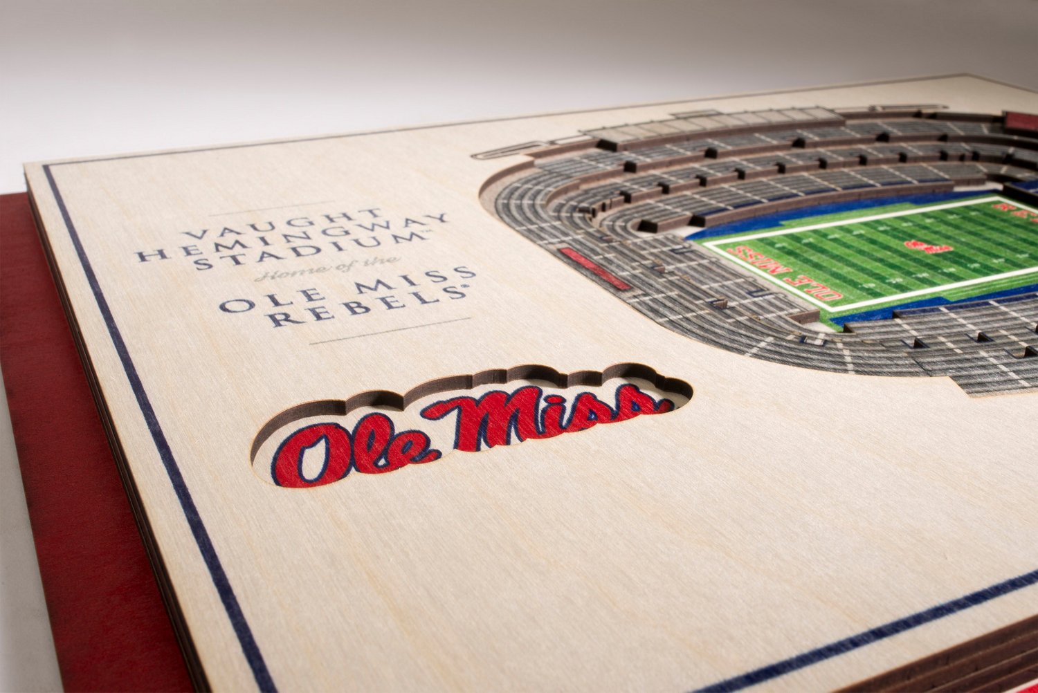 YouTheFan University of Mississippi 5-Layer StadiumViews 3-D Wall Art - view number 2