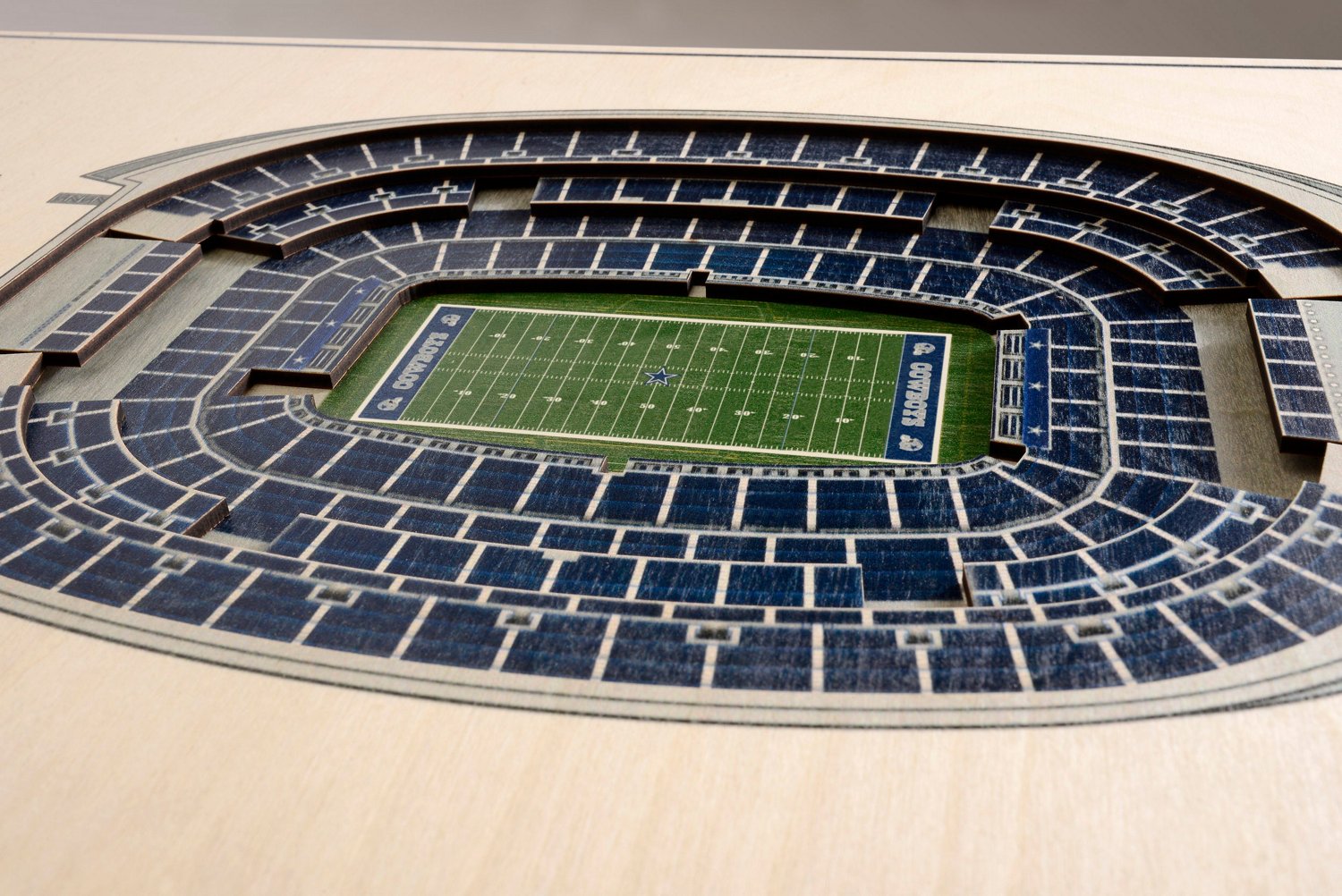 YouTheFan Dallas Cowboys 5-Layer StadiumViews 3-D Wall Art                                                                       - view number 3