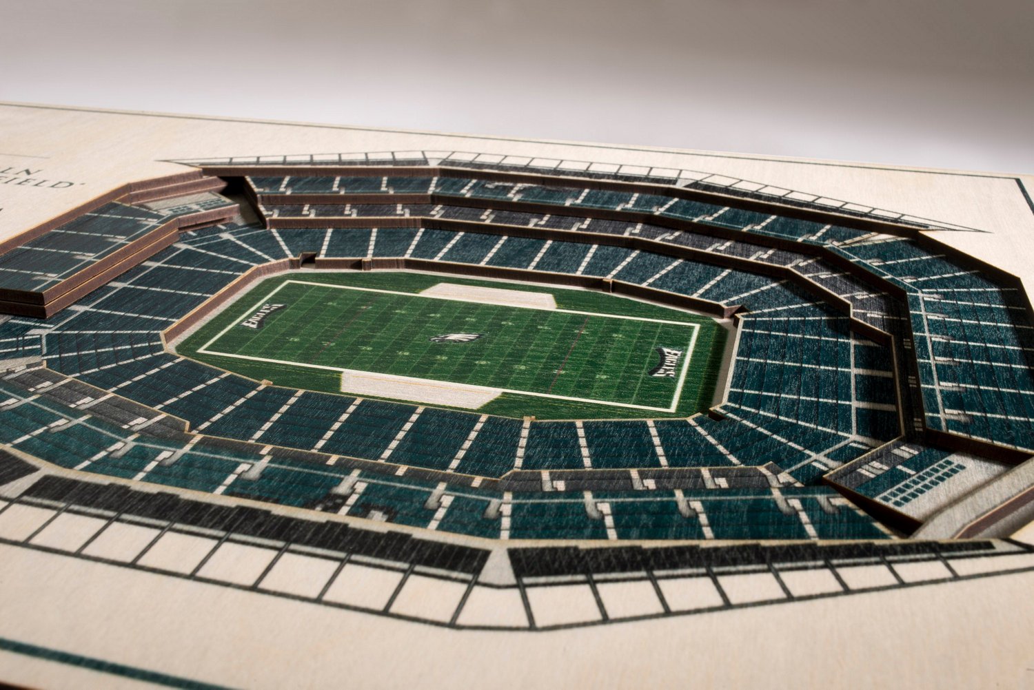 YouTheFan Philadelphia Eagles 5-Layer StadiumViews 3-D Wall Art                                                                  - view number 3