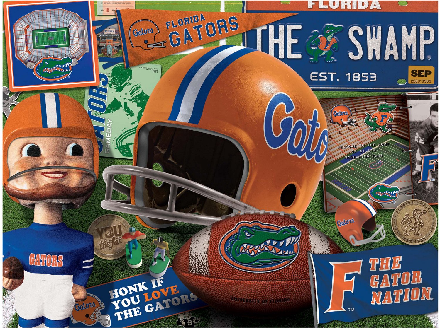 YouTheFan University of Florida Retro Series 500-Piece Puzzle