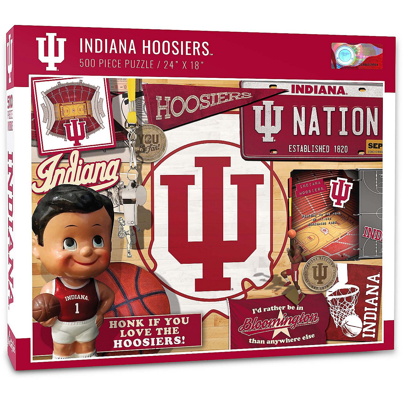 YouTheFan Indiana University Retro Series 500-Piece Puzzle                                                                       - view number 1
