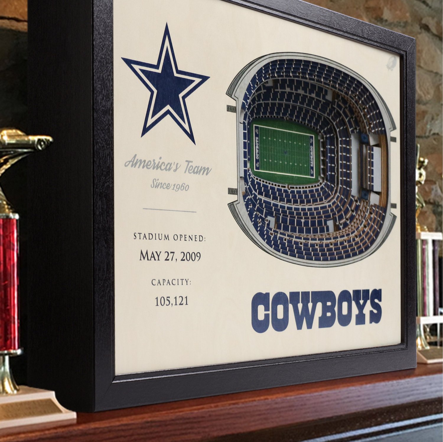 YouTheFan Dallas Cowboys AT&T Stadium 3-D Stadium Banner                                                                         - view number 2