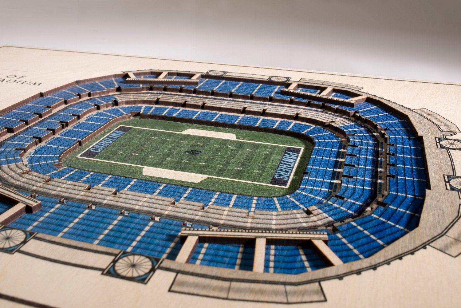 YouTheFan Carolina Panthers 5-Layer StadiumViews 3-D Wall Art                                                                    - view number 3