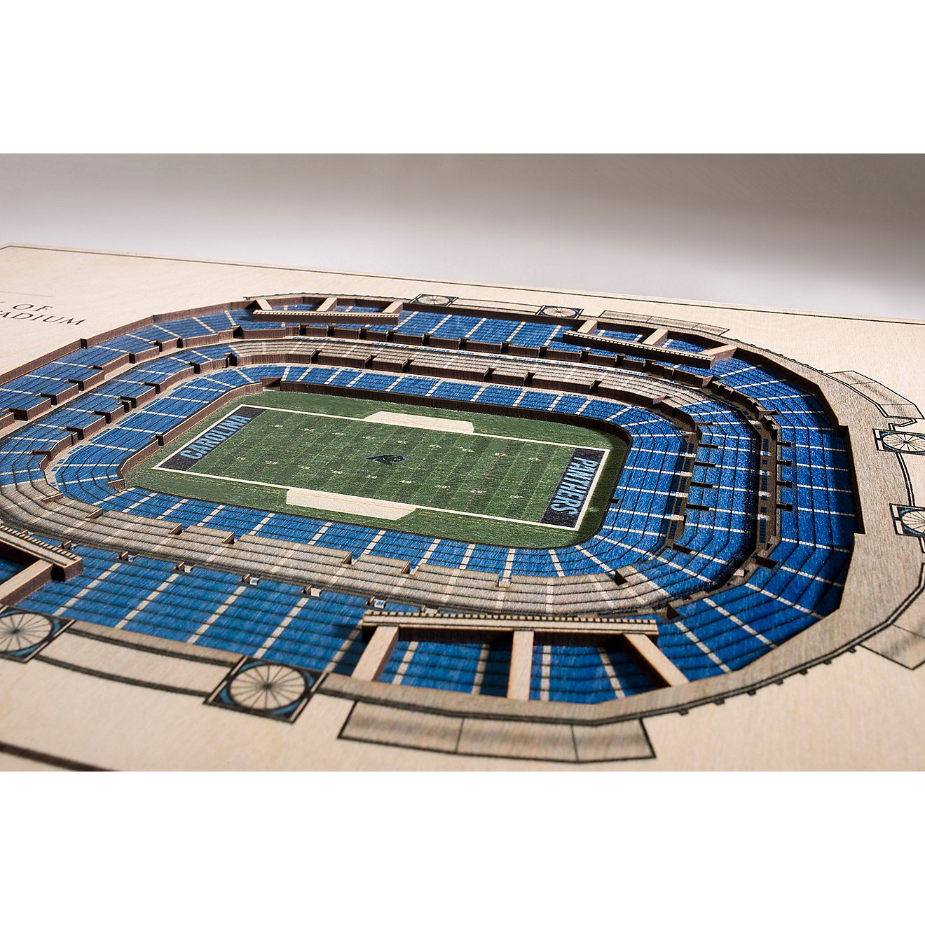 YouTheFan Carolina Panthers 5-Layer StadiumViews 3-D Wall Art                                                                    - view number 3