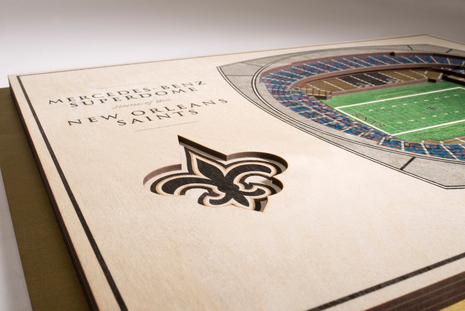 YouTheFan New Orleans Saints 5-Layer Stadium Views 3-D Wall Art                                                                  - view number 2