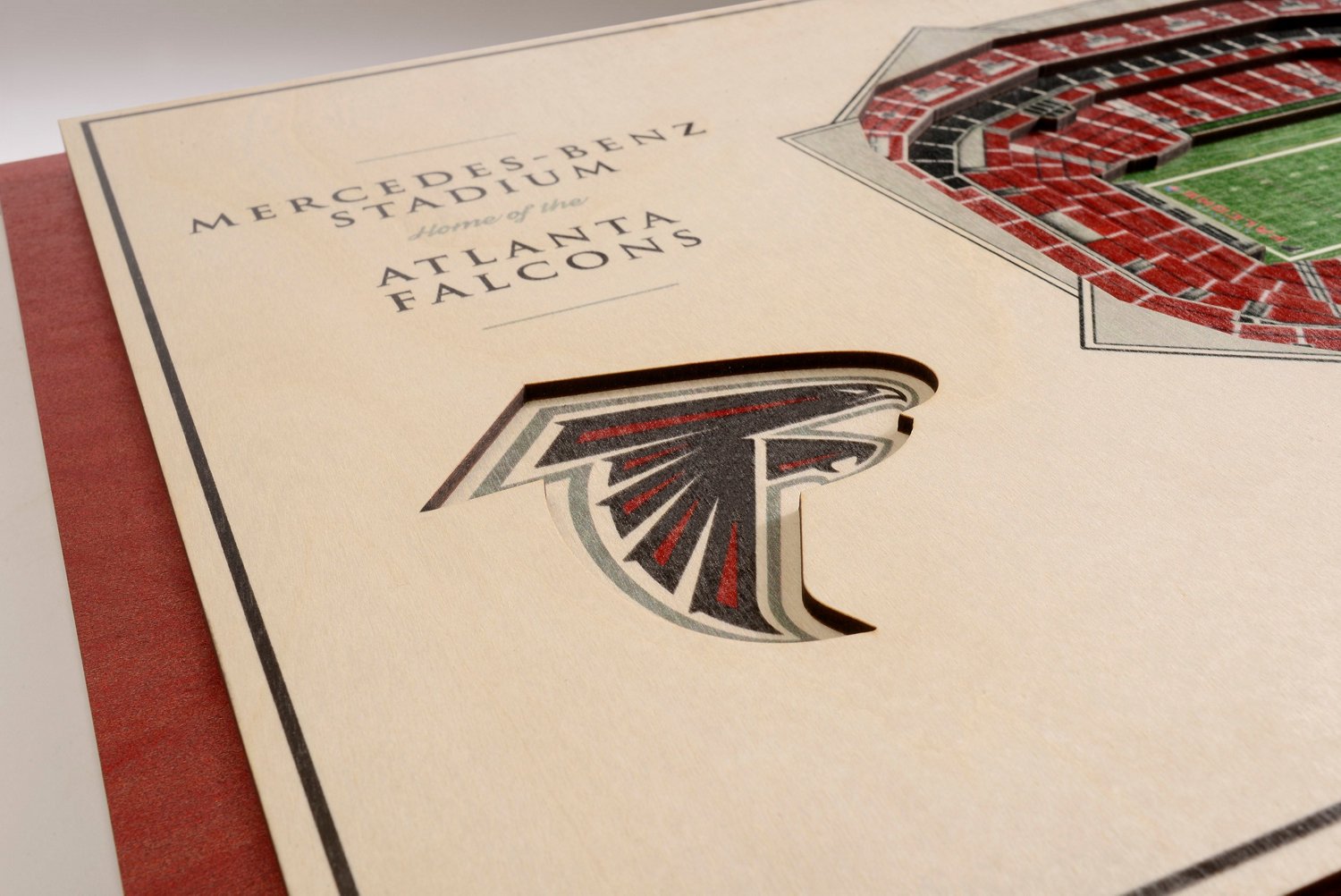 YouTheFan Atlanta Falcons 5-Layer StadiumViews 3-D Wall Art                                                                      - view number 2