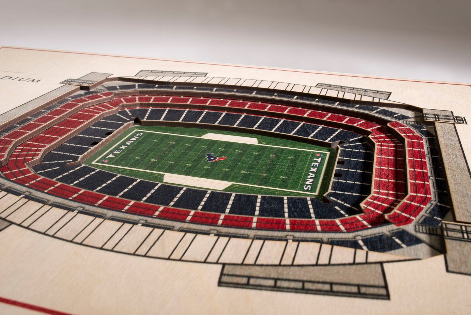 YouTheFan Houston Texans 5-Layer Stadium Views 3-D Wall Art                                                                      - view number 3