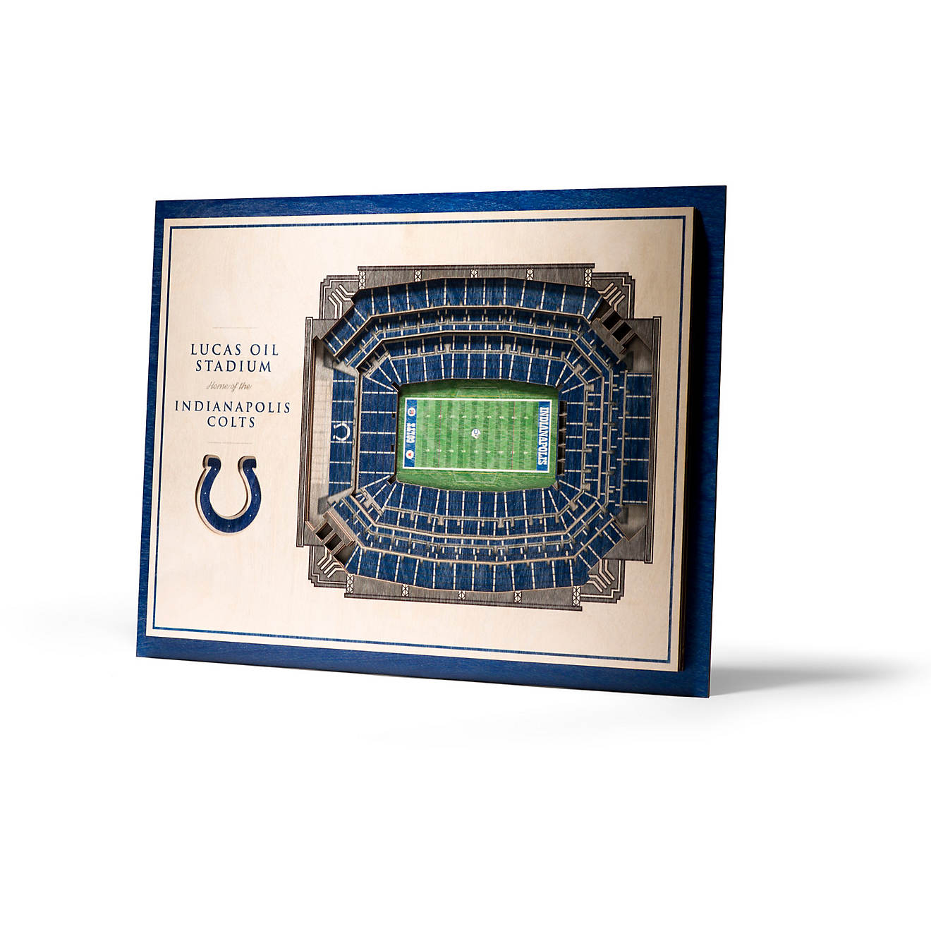 YouTheFan Indianapolis Colts 5-Layer StadiumViews 3-D Wall Art                                                                   - view number 1