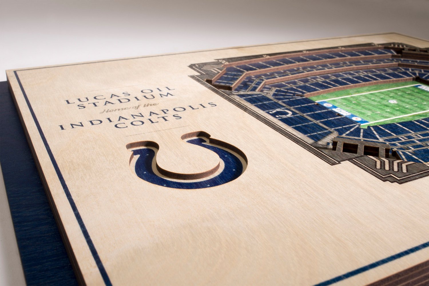 YouTheFan Indianapolis Colts 5-Layer StadiumViews 3-D Wall Art                                                                   - view number 2