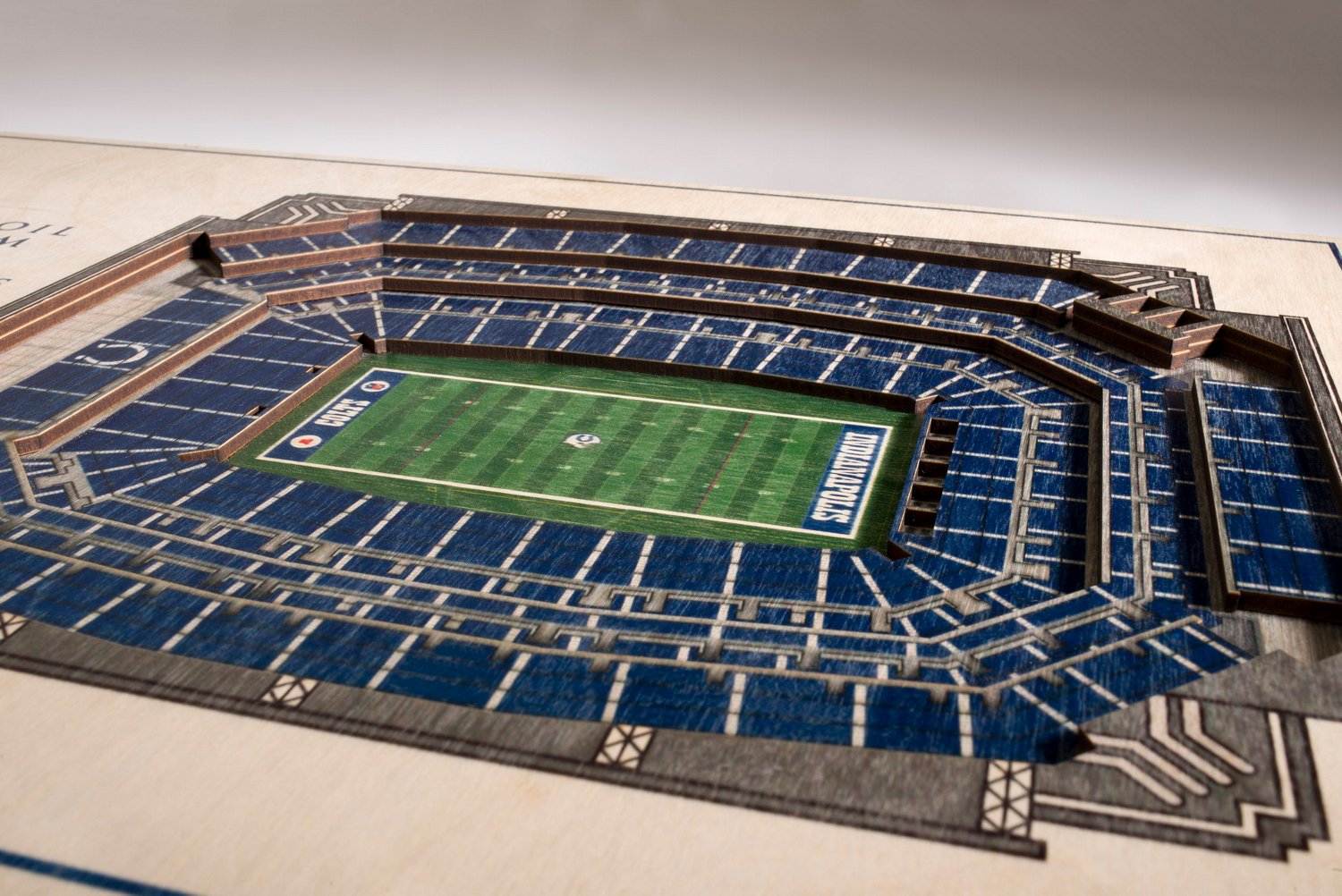 YouTheFan Indianapolis Colts 5-Layer StadiumViews 3-D Wall Art                                                                   - view number 3