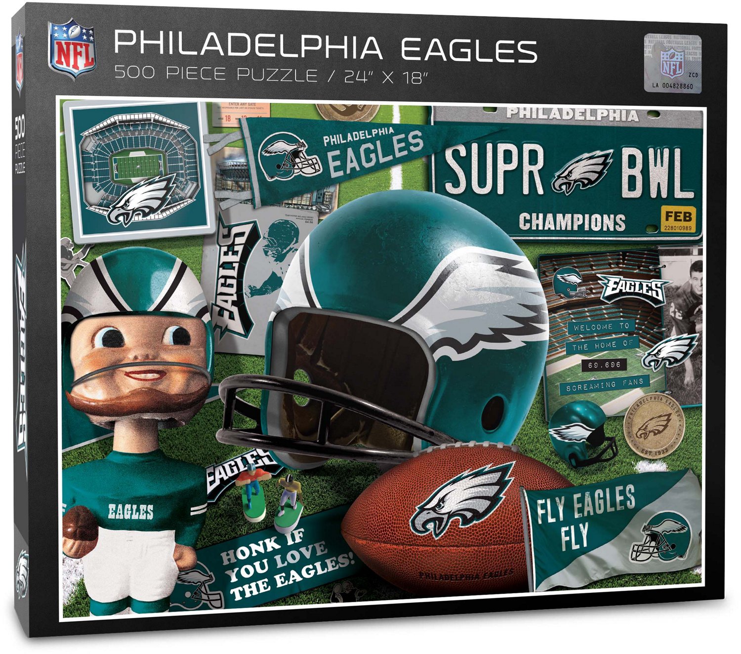 You The Fan Philadelphia Eagles Retro Series 500-Piece Puzzle