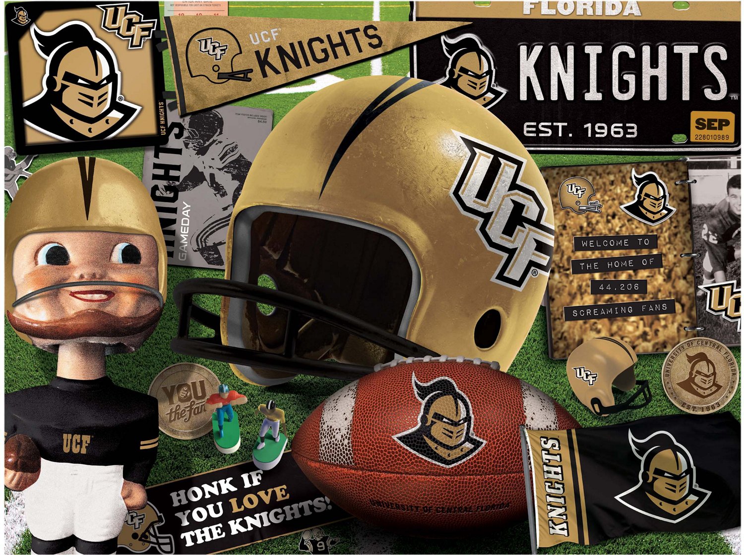 YouTheFan University of Central Florida Retro Series 500-Piece Jigsaw Puzzle