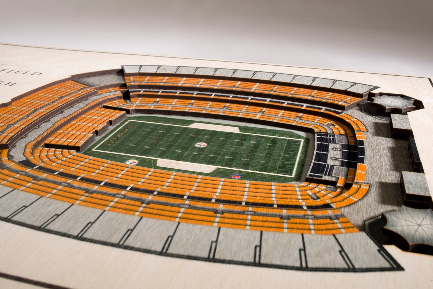 YouTheFan Pittsburgh Steelers 5-Layer Stadium Views 3-D Wall Art                                                                 - view number 3