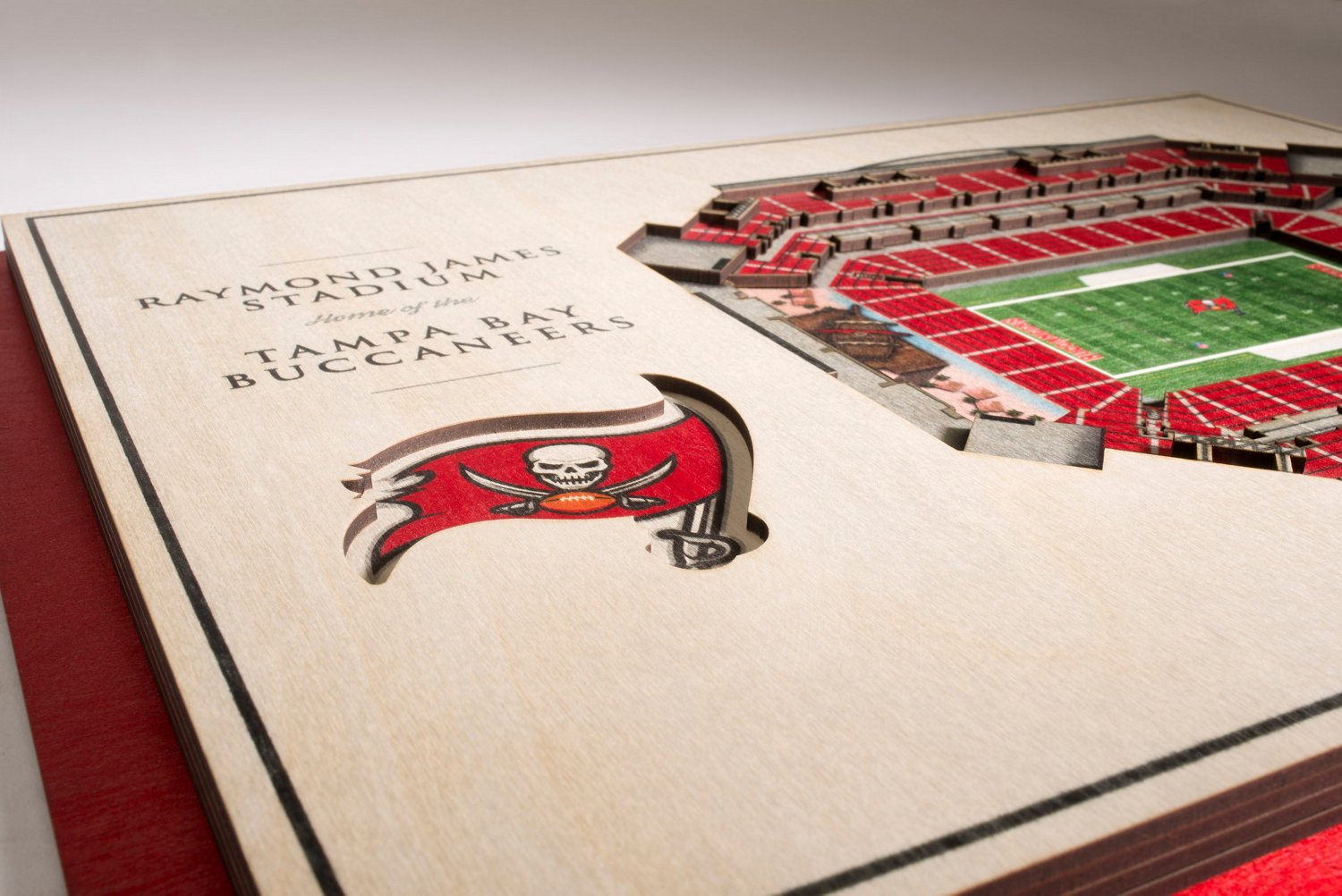 YouTheFan Tampa Bay Buccaneers 5-Layer StadiumViews 3-D Wall Art